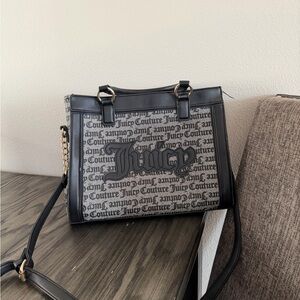 Juicy Couture Black and Gray Crossbody Bag
